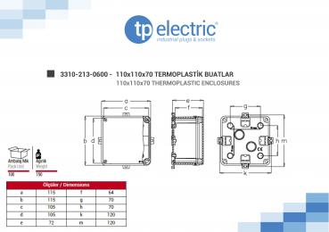 Preview: Installationsgehäuse IP67 (110x110x70mm)